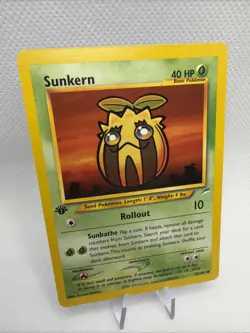 Pokemon Neo Destiny Sunkern Card 83/105 Vintage WOTC, Near Mint/Mint (NM/M) - Image 1