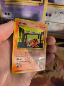 Pokemon Karte Card Vending expansion sheet glossy Growlithe Fukano NM+ japanese - Image 5