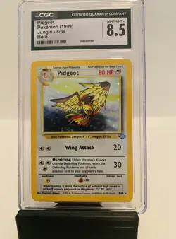 CGC 8.5 NM/MINT+ Pidgeot 1999 Jungle 8/64 Holo Pokemon Card - Image 1