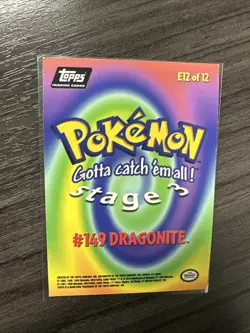 1999 Topps Pokemon TV Animation Series Dragonite #149 Holo Foil Card - Image 5