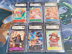 CGC Gem Mint 10 One Piece Mcdonalds 2025 Promo Card Game Complete Set Japanese - Image 1