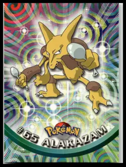 Alakazam #65 Green Logo Topps Pokemon Card - Image 1