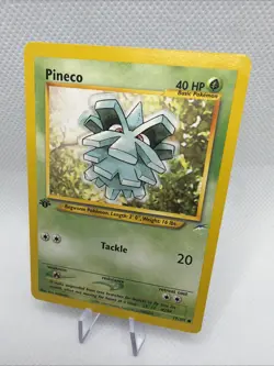 1st Edition Pineco 77/105 Neo Destiny Pokemon Card WOTC Vintage mint very sharp - Image 2