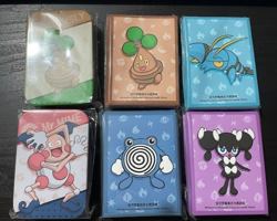 Pokemon TCG: 4 x Packs of Card Sleeves & 2 x Tins inc. Gothorita, Poliwhirl, - Image 1