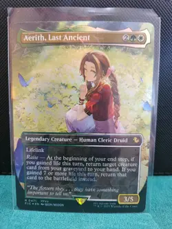 Aerith, Last Ancient (Borderless) (Chocobo Track Foil) Commander: Final Fantasy - Image 1