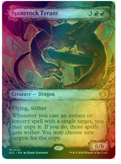 Spinerock Tyrant (0322) - Foil - Showcase Lorwyn Eclipsed MTG - Image 1