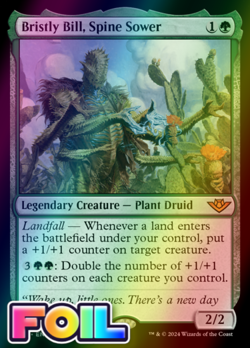 x1 Bristly Bill, Spine Sower OTJ MTG 157 FOIL MYTHIC M/NM 1x - Image 1