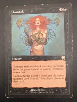 Unmask Mercadian Masques MTG Regular Heavily Played - Image 1