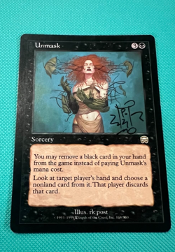 Signed - Unmask - Mercadian Masques - MTG - Magic the Gathering - Signed RK Post - Image 1