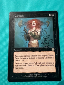 Signed - Unmask - Mercadian Masques - MTG - Magic the Gathering - Signed RK Post - Image 2