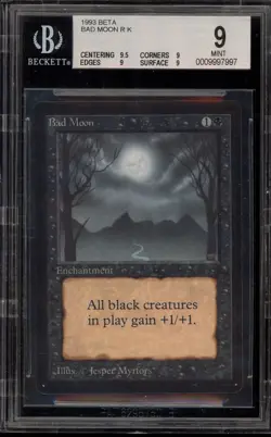 Magic The Gathering MTG Bad Moon Beta Rare BGS 9 Mint - Image 1