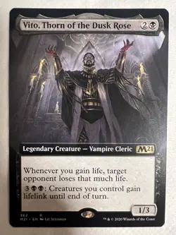 Vito, Thorn of the Dusk Rose (Extended Art) Core Set 2021 Regular NM MTG - Image 1