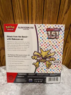 (1) Pokemon 151 Alakazam EX Collection Box NEW Sealed - Image 2