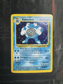 1999 Pokemon Poliwrath Holo Rare 13/102 | WOTC Base Set Vintage Card - Played - Image 1