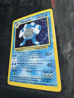 1999 Pokemon Poliwrath Holo Rare 13/102 | WOTC Base Set Vintage Card - Played - Image 3