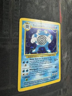 1999 Pokemon Poliwrath Holo Rare 13/102 | WOTC Base Set Vintage Card - Played - Image 4