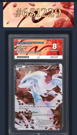2013 Pokemon Legendary Treasures Reshiram RC22 Radiant Collection - N MINT ACE 8 - Image 3