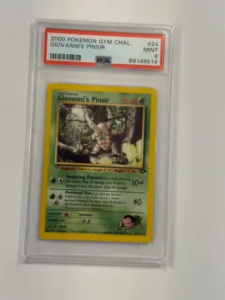 PSA 9 Giovanni's Pinsir Non Holo #24 2000 Pokemon Gym Challenge 113939541 - Image 1