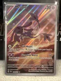 Pokemon Mesprit Illustration Rare 204/191 2024 Surging Sparks NM - Image 1