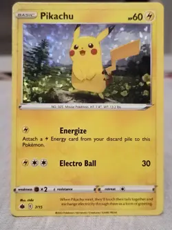 Pikachu 7/15 MP Pokemon TCG McDonald’s Holo Promo - Image 1