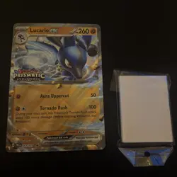 Pokemon TCG: JUMBO 2025 Prismatic Evolutions SET STAMPED Lucario EX (051/131) - Image 1