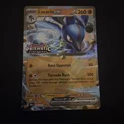 Lucario EX 051/131 Prismatic Evolutions Stamped Promo Pokemon TCG Sam's Club - Image 1