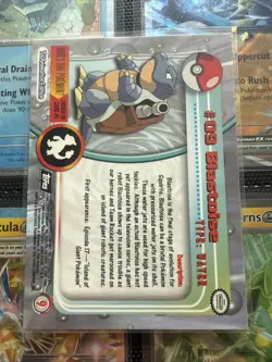 #09 Blastoise Topps Chrome 2000 Pokemon TV Animation Series 1 Non Foil - Image 2