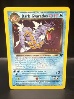 Pokemon Vintage Dark Gyarados 8/82 Holo Team Rocket Prerelease Promo WOTC AP - Image 1