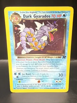 Pokemon Vintage Dark Gyarados 8/82 Holo Team Rocket Prerelease Promo WOTC AP - Image 2