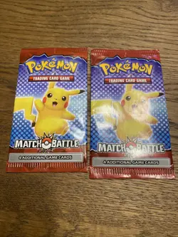 Pokemon Match Battle McDonalds Promo Sealed Booster Sealed Packs - Image 1