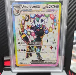 2025 PRISMATIC UMBREON EX #176 POKEMON SVP EN-SV BLACK STAR PROMO PSA 10 ! - Image 2