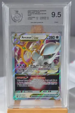 Pokemon Karte: Arceus Vstar 123/172 Strahlende Sterne Near Mint Deutsch - Image 1