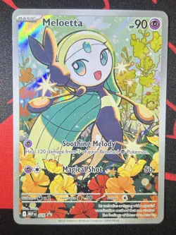 Meloetta 026 Black Star Promo Illustration Rare Pokemon TCG ME01 Pack Fresh NM - Image 1