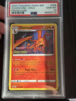 Charizard Vivid Voltage Prerelease SWSH066 PSA 10 - Image 4