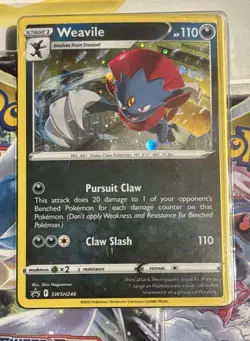 Pokemon TCG - Sword & Shield - Lost Origin 3 Pack Blister - Weavile Promo - Image 3