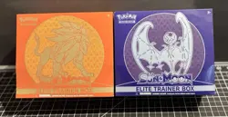 Pokemon TCG - 2 Sun and Moon Base Set ETBs - Art Set - Sealed, Damage - Image 1