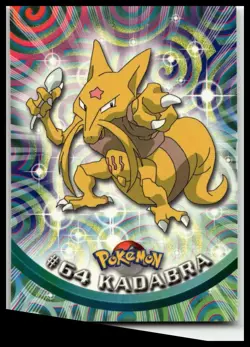 1999 Topps Pokemon TV Animation Black Logo Kadabra #64 - Image 1