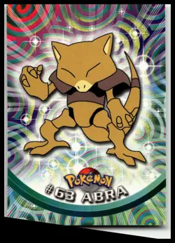 1998 Topps Pokemon TV Animation Edition #63 Abra - Black Logo - Image 1