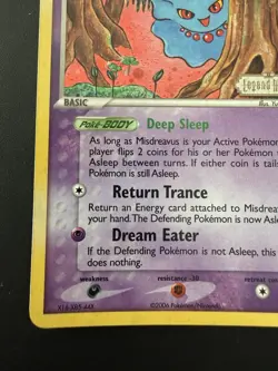 Pokemon TCG Legend Maker Misdreavus #40/92 Stamped Reverse Holo Near Mint - Image 5