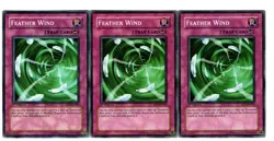Yugioh- 3X Feather Wind - Common - 1st Edition - EEN-EN058 - Near Mint - Image 1