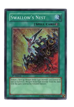 Yugioh- 1X Swallow's Nest - Super Rare - 1st Edition - RGBT-EN087 - Near Mint - Image 1