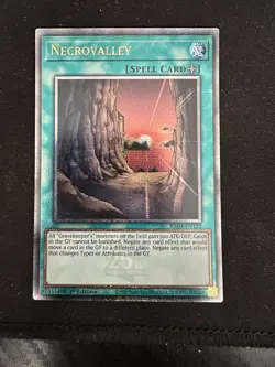 Yu-Gi-Oh TCG Necrovalley RA04-EN122 Quarter Century Secret Rare - Image 1