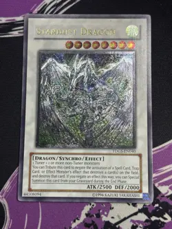 Yugioh Stardust Dragon TDGS-EN040 Ultimate Rare Unlimited NM Duelist Genesis - Image 2