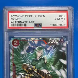 2025 ONE PIECE - Royal Blood #016 - MONET (Super Rare) Alt Art - PSA 10 - Image 2