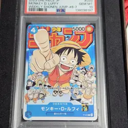 (FreeShipping) PSA 10 Monkey D Luffy P-033 WEEKLY SHONEN JUMP one piece japanese - Image 2