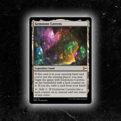 Gemstone Caverns - Custom Magic: The Gathering Card - High-Quality - Image 1