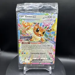 Eevee EX 075/131 Pokemon Prismatic Evolutions STAMPED Surprise Box Promo Sealed - Image 1