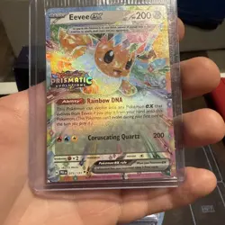 Pokemon Prismatic Evolutions Eevee ex 075/131 Surprise Box Stamped Sealed - Image 3