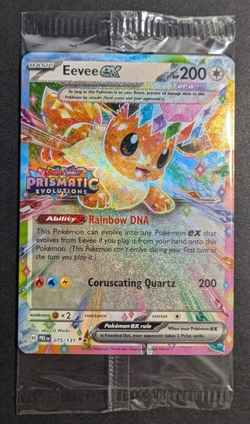 Eevee ex 075/131 Surprise Box Stamped Promo Prismatic Evolutions Sealed - Image 1