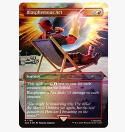 MTG Secret Lair Deadpool Singles - Deadly Rollick Saw Blasphemous Magic FOIL - Image 5